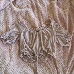 Free People Striped Blouse